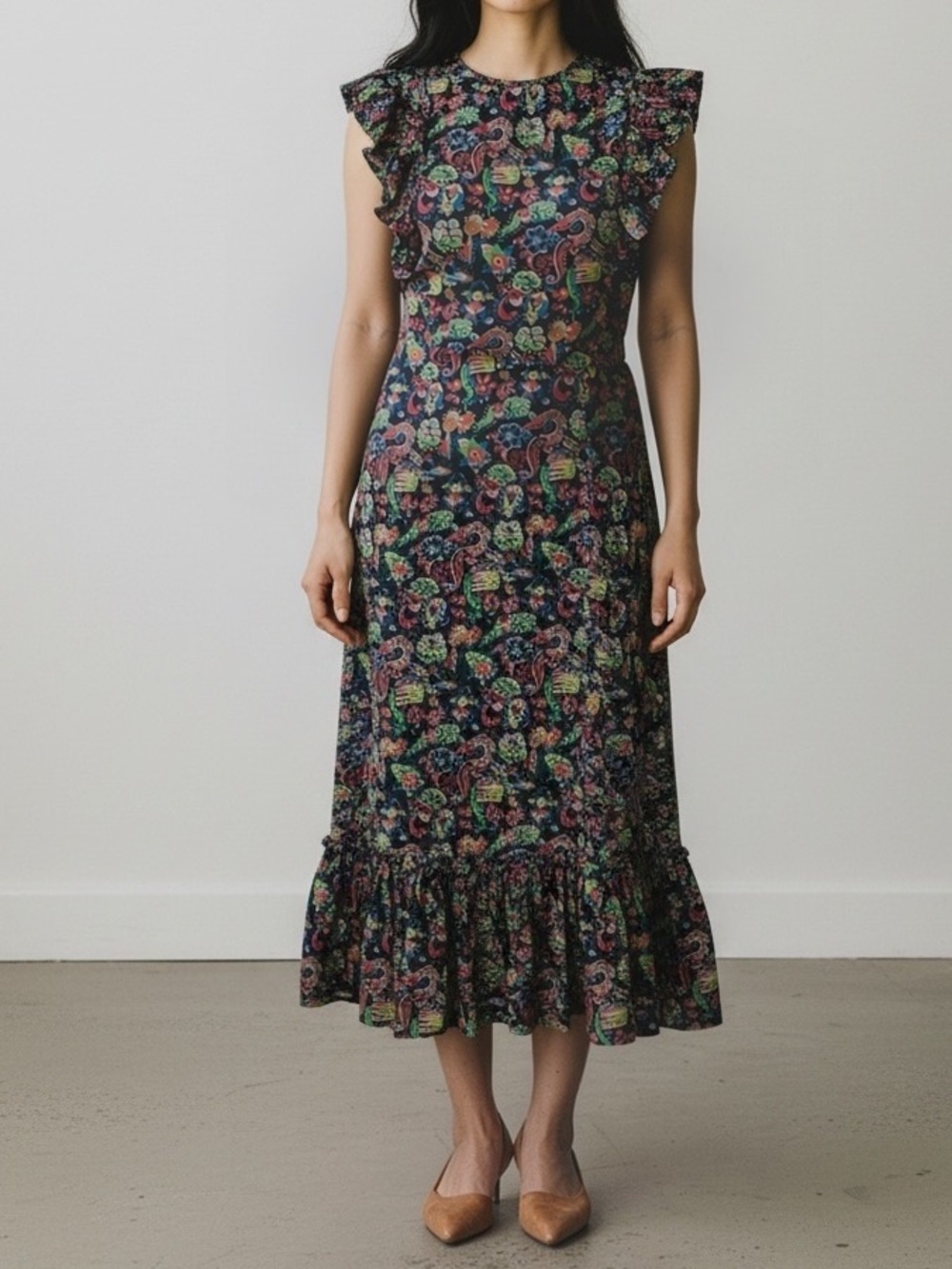 10 Crosby Derek Lam Pink and Blue Sleeveless Sundress